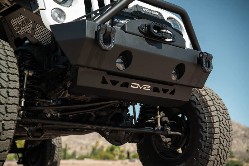 DV8 Offroad 2007-2018 Jeep Wrangler JK Front Skid Plate - Image 2