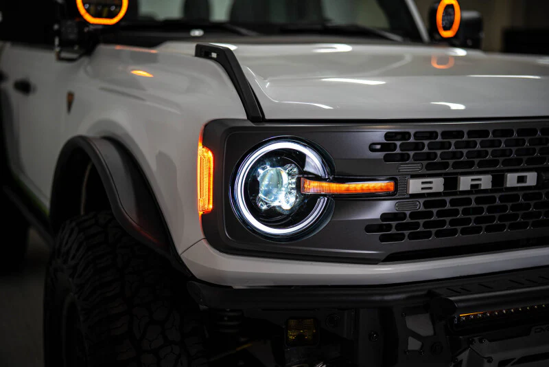 DV8 Offroad 2021-2025 Ford Bronco Black Headlights - Image 11