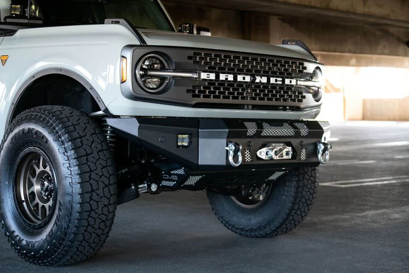 DV8 Offroad 2021+ Ford Bronco Front Bumper Winch Capable w/ Optional Bull Bar/Aux Light Opening - Image 24