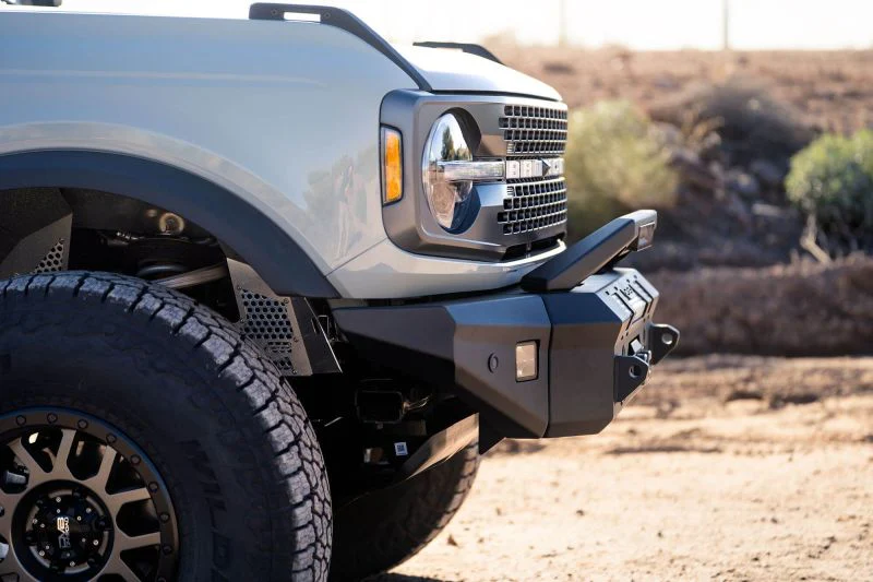 DV8 Offroad 2021+ Ford Bronco Front Bumper Winch Capable w/ Optional Bull Bar/Aux Light Opening - Image 26