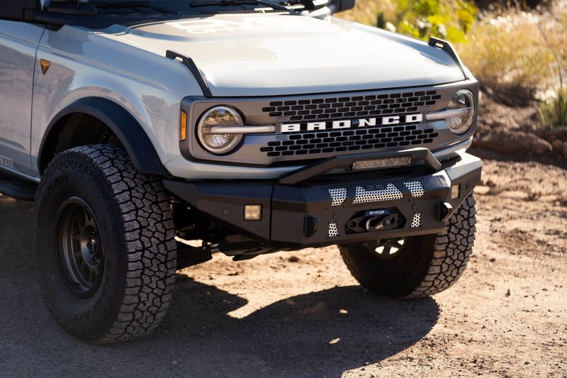 DV8 Offroad 2021+ Ford Bronco Front Bumper Winch Capable w/ Optional Bull Bar/Aux Light Opening - Image 28