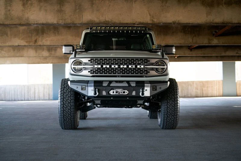 DV8 Offroad 2021+ Ford Bronco Front Bumper Winch Capable w/ Optional Bull Bar/Aux Light Opening - Image 31
