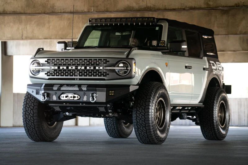 DV8 Offroad 2021+ Ford Bronco Front Bumper Winch Capable w/ Optional Bull Bar/Aux Light Opening - Image 34