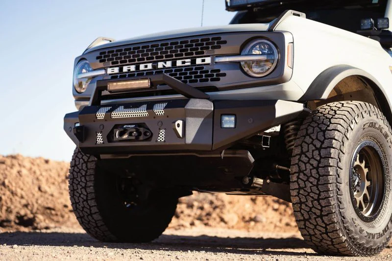 DV8 Offroad 2021+ Ford Bronco Front Bumper Winch Capable w/ Optional Bull Bar/Aux Light Opening - Image 35