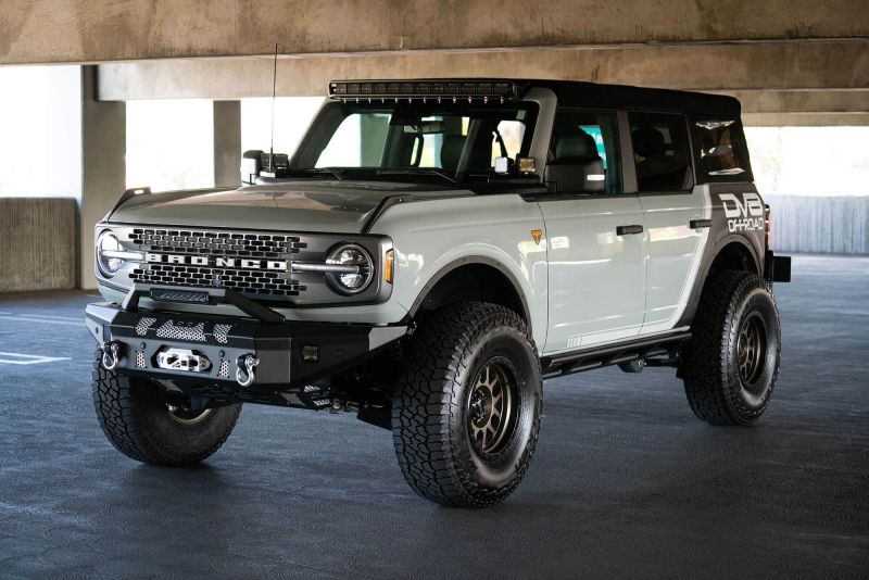 DV8 Offroad 2021+ Ford Bronco Front Bumper Winch Capable w/ Optional Bull Bar/Aux Light Opening - Image 36