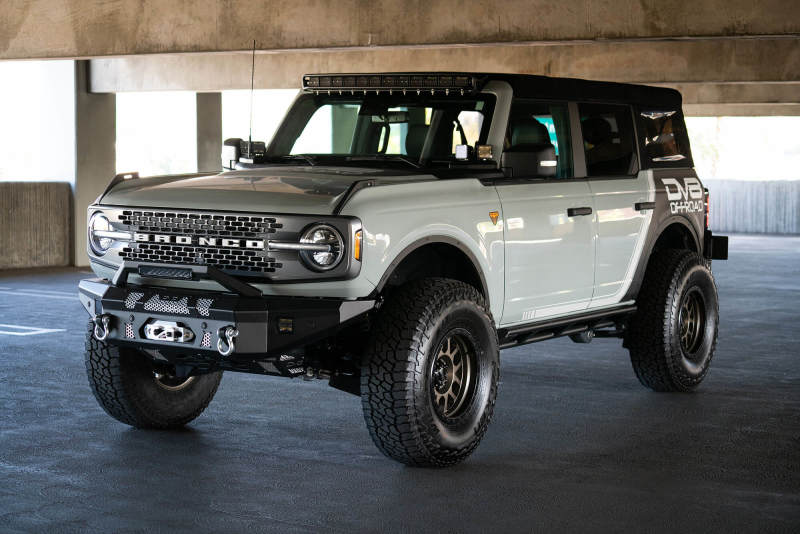 DV8 Offroad 2021+ Ford Bronco Front Bumper Winch Capable w/ Optional Bull Bar/Aux Light Opening - Image 5