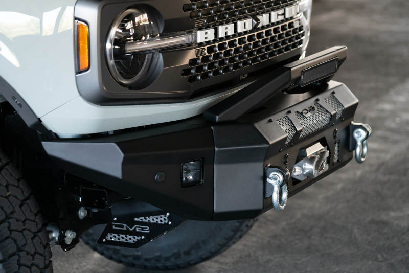 DV8 Offroad 2021+ Ford Bronco Front Bumper Winch Capable w/ Optional Bull Bar/Aux Light Opening - Image 8