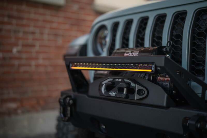 DV8 Offroad 20in Halo Elite Single Row Light Bar with Accent Light - White/Amber - Image 14