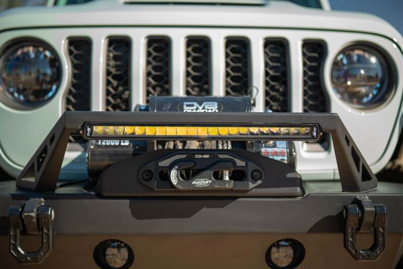 DV8 Offroad 20in Halo Elite Single Row Light Bar with Accent Light - White/Amber - Image 15