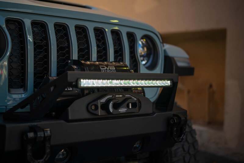 DV8 Offroad 20in Halo Elite Single Row Light Bar with Accent Light - White/Amber - Image 17