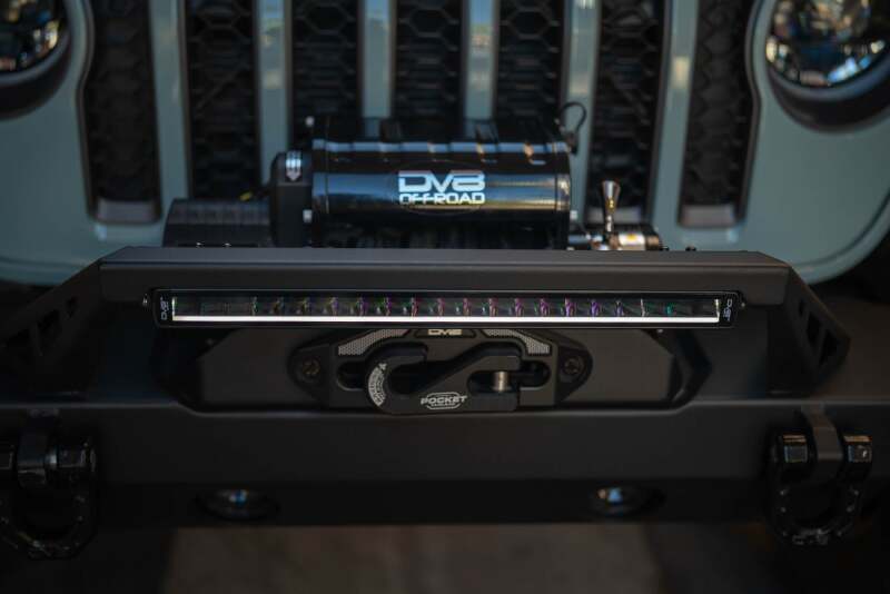 DV8 Offroad 20in Halo Elite Single Row Light Bar with Accent Light - White/Amber - Image 6