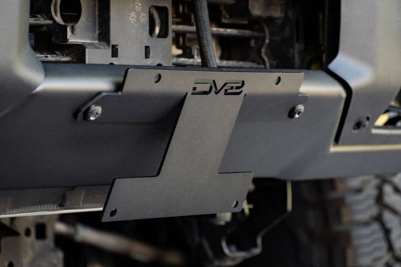 DV8 Offroad 21-22 Ford Bronco Factory Front Bumper Licence Relocation Bracket - Front - Image 13