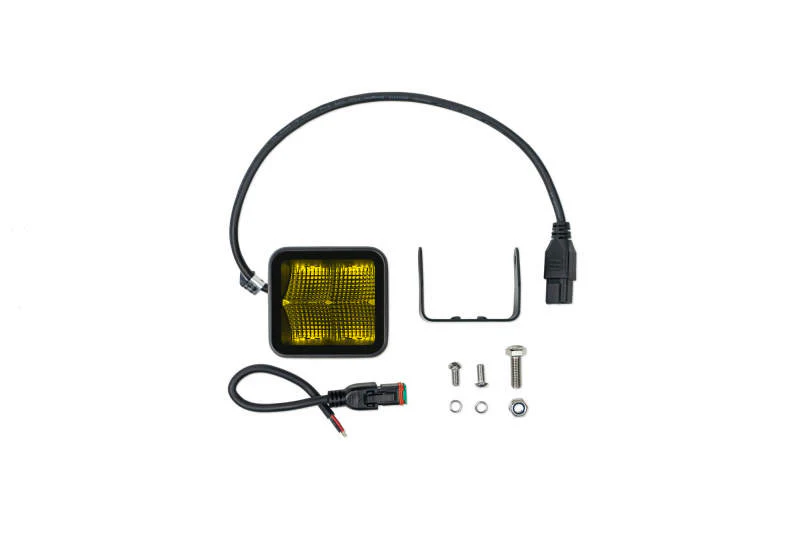 DV8 Offroad 3in Elite Series LED Amber Pod Light - Image 11