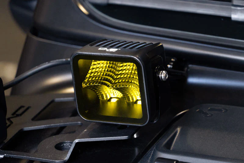 DV8 Offroad 3in Elite Series LED Amber Pod Light - Image 3