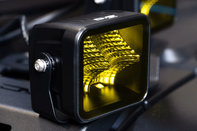 DV8 Offroad 3in Elite Series LED Amber Pod Light - Image 4