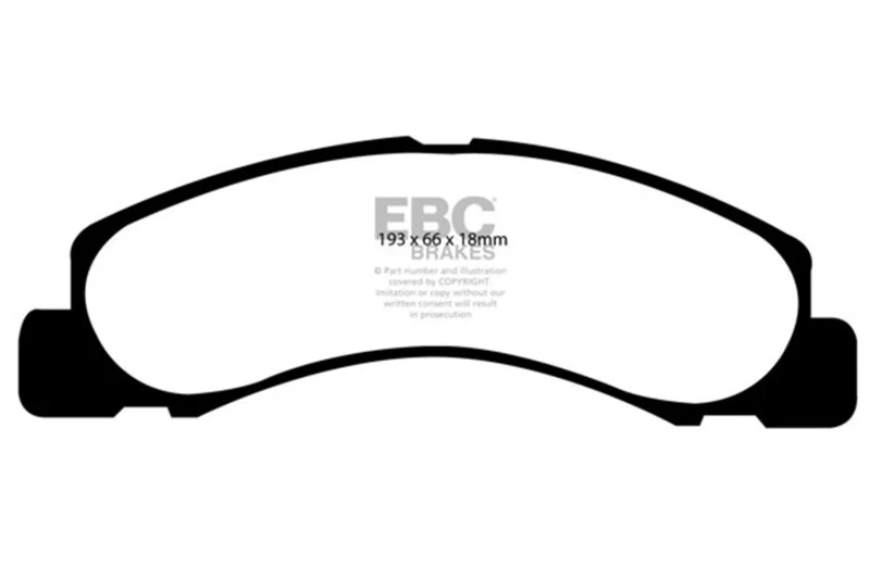 EBC 00-02 Ford Excursion 5.4 2WD Extra Duty Front Brake Pads - Image 2