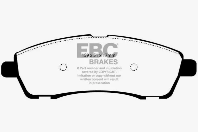 EBC 00-02 Ford Excursion 5.4 2WD Extra Duty Rear Brake Pads - Image 2