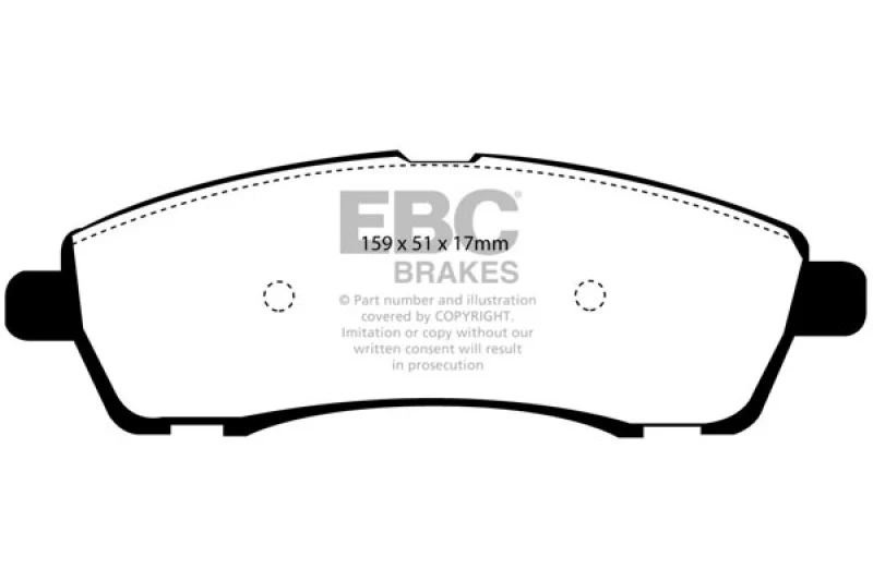 EBC 00-02 Ford Excursion 5.4 2WD Extra Duty Rear Brake Pads - Image 4