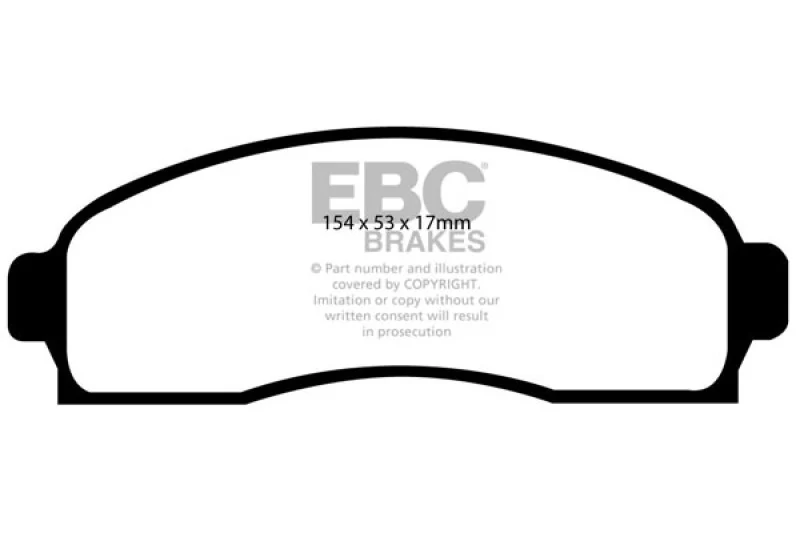 EBC 03-06 Chevrolet Equinox 3.4 Greenstuff Front Brake Pads - Image 2