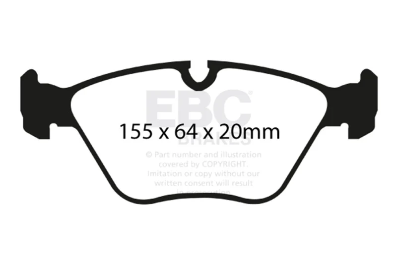 EBC 04-06 BMW X3 2.5 (E83) Yellowstuff Front Brake Pads