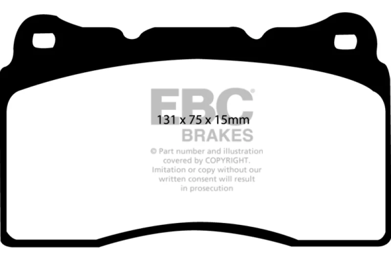 EBC 04-08 Acura TL 3.2 (Manual)(Brembo) Greenstuff Front Brake Pads - Image 2
