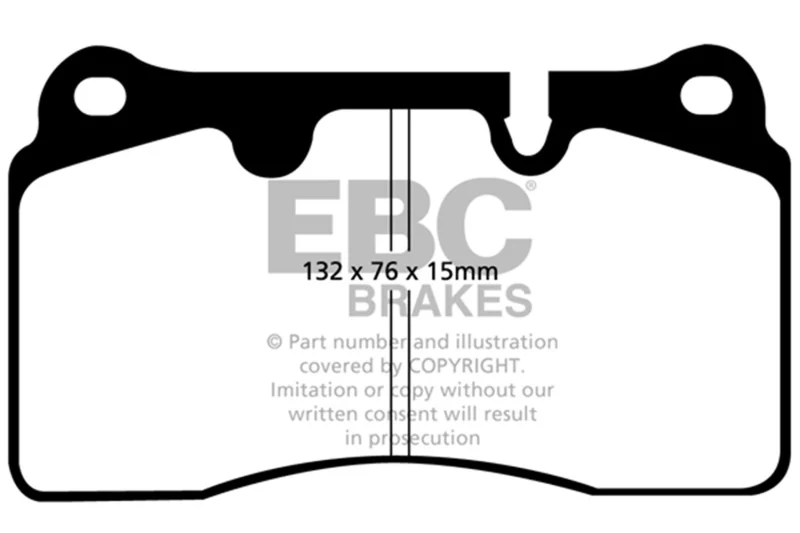 EBC 04-12 Aston Martin DB9 5.9 Yellowstuff Front Brake Pads - Image 2
