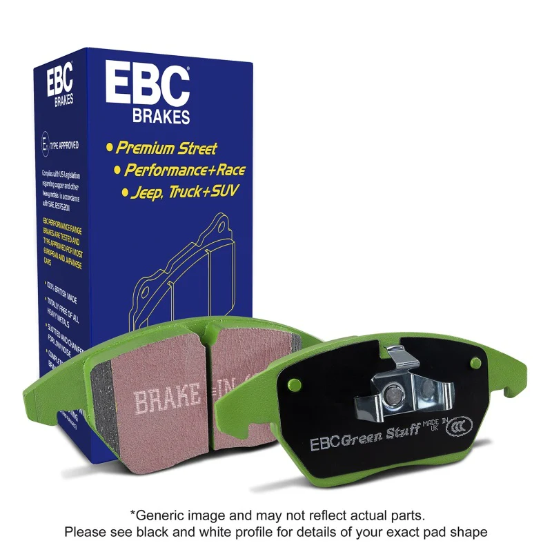 EBC 06-11 Dodge Nitro 3.7 Greenstuff Rear Brake Pads - Image 4