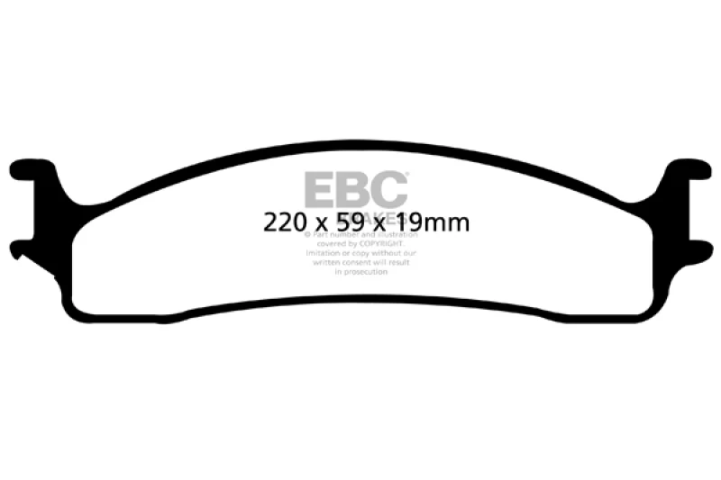 EBC 06-11 Dodge Ram 1500 Mega Cab 2WD Extra Duty Front Brake Pads - Image 4