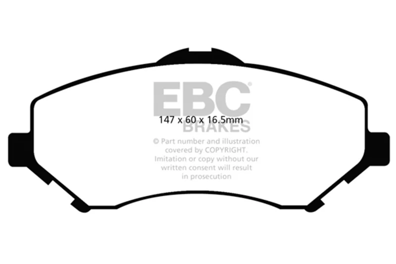 EBC 08-11 Chrysler Town & Country 3.3 Extra Duty Front Brake Pads - Image 2