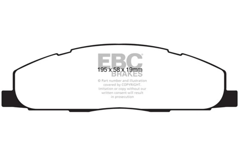 EBC 09-11 Dodge Ram 2500 Pick-up 5.7 2WD/4WD Extra Duty Rear Brake Pads - Image 2