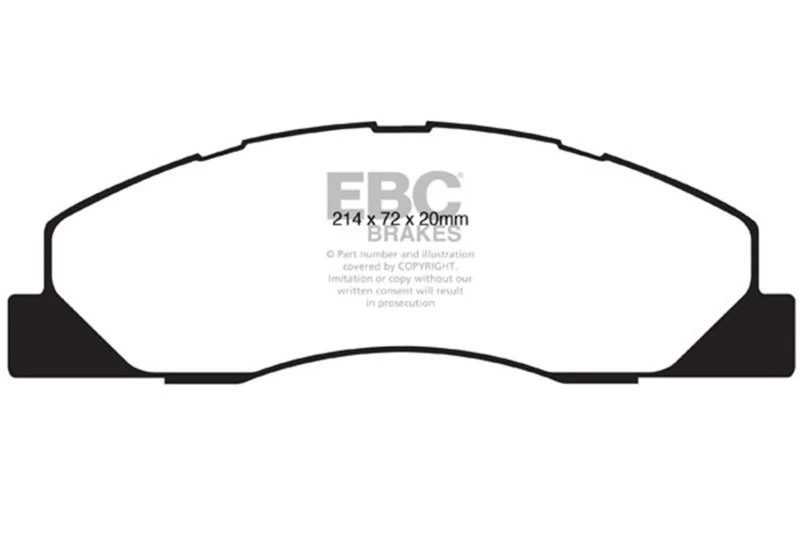 EBC 09-11 Dodge Ram 2500 Pick-up 5.7 2WD/4WD Greenstuff Front Brake Pads - Image 2