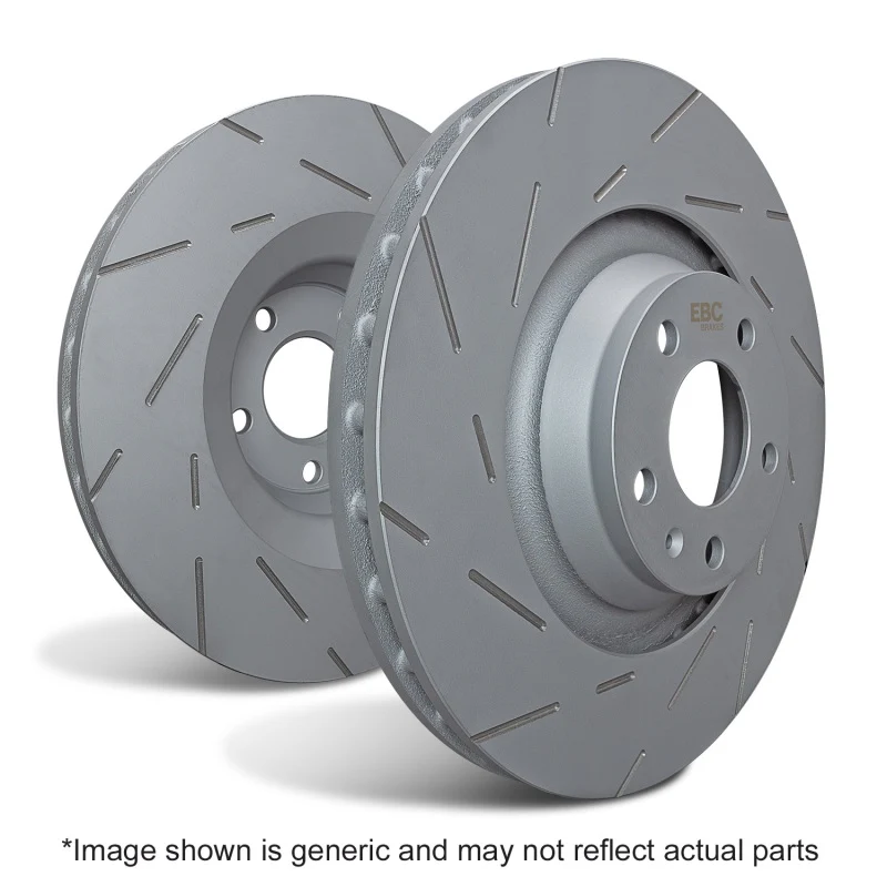 EBC 16+ Toyota Land Cruiser 5.7 USR Slotted Rear Rotors - Image 2