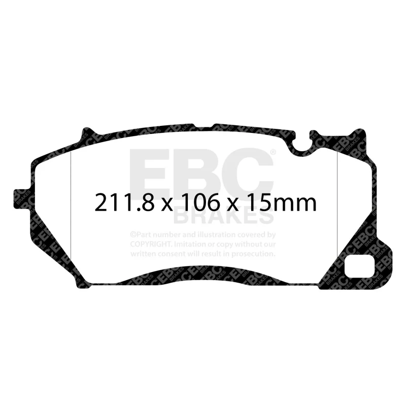 EBC 19-23 Audi RS6 C8 / RS7 4G9 4.0 Twin Turbo Bluestuff Front Brake Pads - Image 2