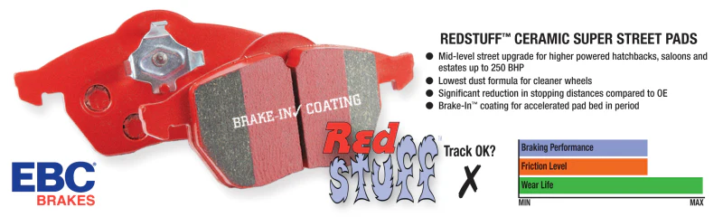 EBC Brakes Redstuff Ceramic Brake Pads - Image 3