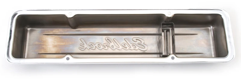 Edelbrock Valve Cover Signature Series Chevrolet 1959-1986 262-400 CI V8 Low Chrome - Image 14