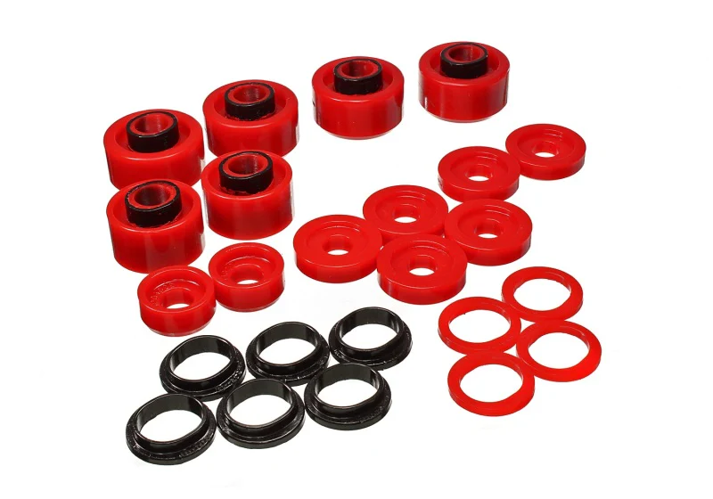 Energy Suspension 05-07 Ford F250/F350 2/4WD Red Body Mount Set - Image 2