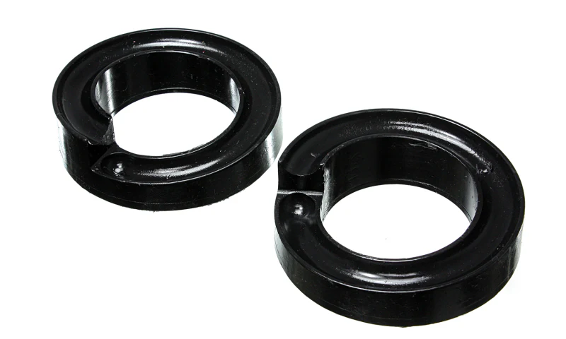 Energy Suspension 2005-07 Ford F-250/F-350 SD 2/4WD Front Coil Spring Isolator Set - Black - Image 2
