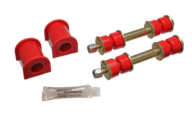 Energy Suspension 86-97 Nissan 720 & Hardbody PickUp 4WD Red 20mm Front Sway Bar Frame Bushings - Image 3