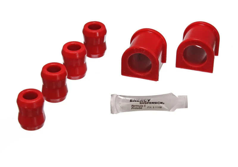 Energy Suspension 87-96 Jeep Wrangler YJ Red Front 1-1/8in Sway Bar Bushing Set w/End Link Bushings - Image 2