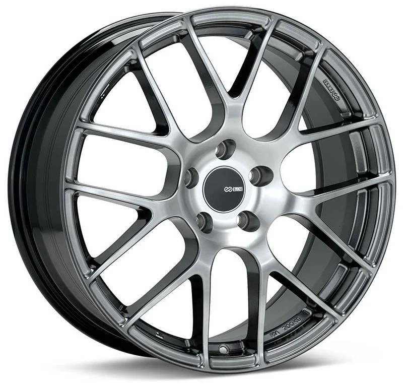 Enkei Raijin 18x8.5 38mm Offset 5x114.3 Bolt Pattern 72.6 Bore Diameter Hyper Silver Wheel - Image 2