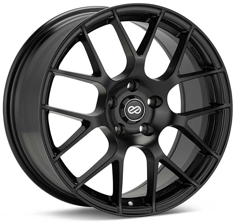 Enkei Raijin 18x9.5 45mm Offset 5x100 Bolt Pattern 72.6 Hub Bore Black Wheel - Image 2