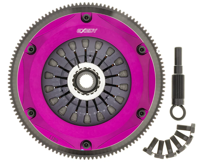 Exedy 1993-1994 Nissan Skyline GTR L6 Hyper Twin Cerametallic Clutch Sprung Center Disc Pull Type - Image 6