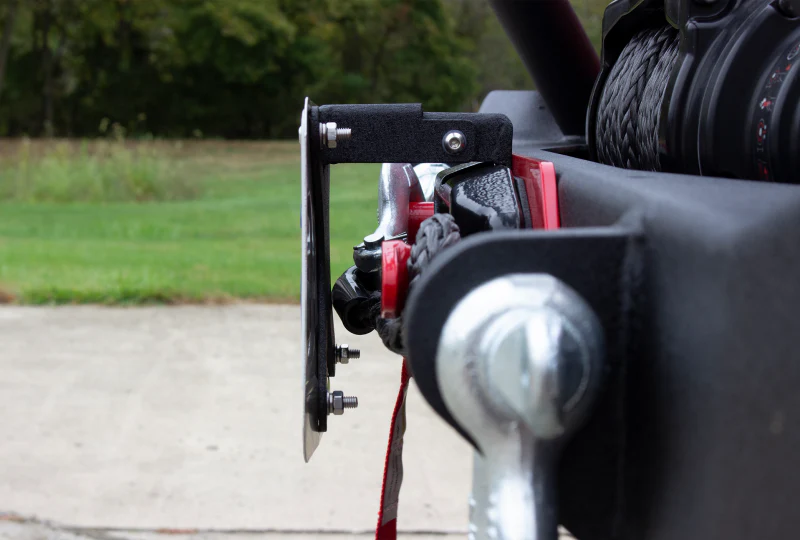 Fishbone Offroad 2018+ Jeep Wrangler JL - Black Aluminum Hawse Fairlead License Plate Mount - Image 8