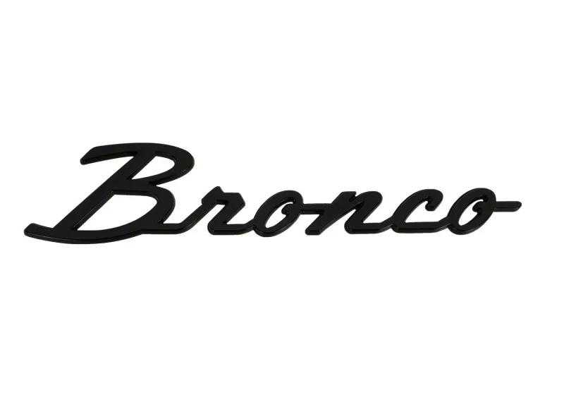 Ford Racing 21-24 Bronco Classic Script Fender Badge Kit - Gloss Black - Image 12