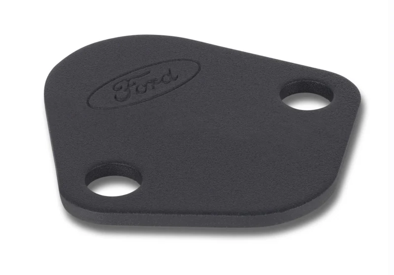 Ford Racing Fuel Pump Block Off Plate - Black Crinkle Finish w/ Ford Oval - Image 8