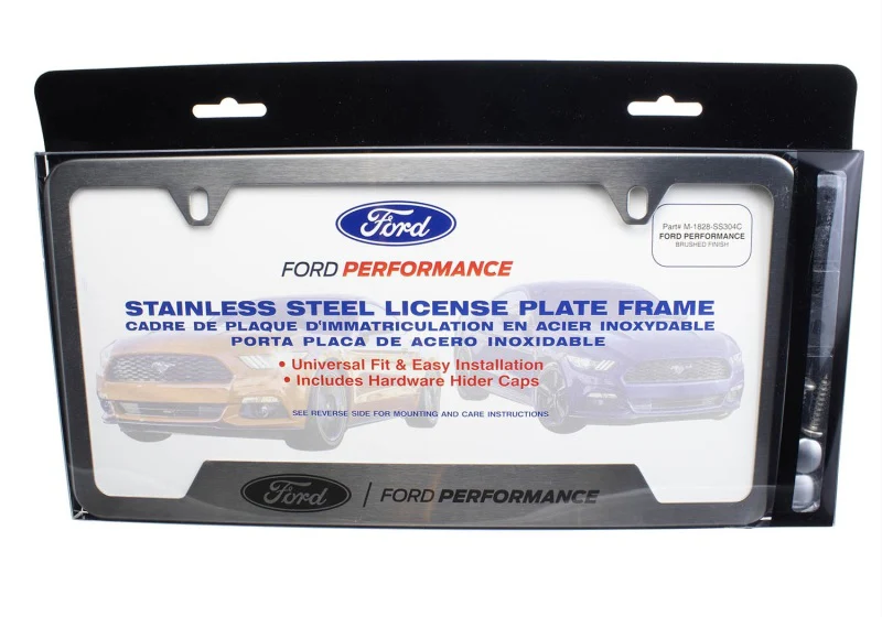 Ford Racing Stainless Steel Ford Performance License Plate Frame - Image 4