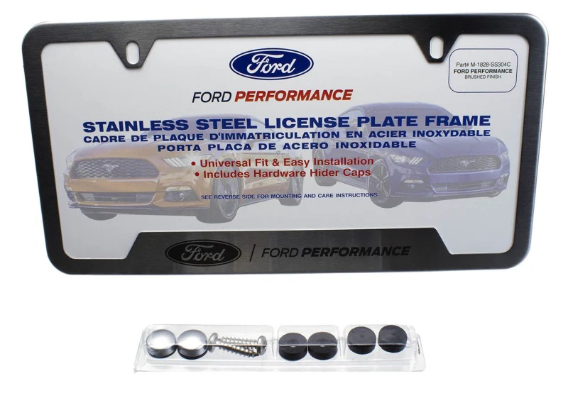 Ford Racing Stainless Steel Ford Performance License Plate Frame - Image 5