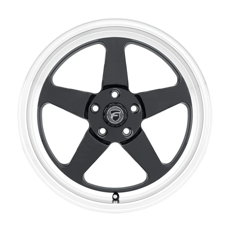 Forgestar D5 Drag 17x5.0 / 5x114.3 BP / ET-21 / 2.125in BS Gloss Black Wheel - Image 2