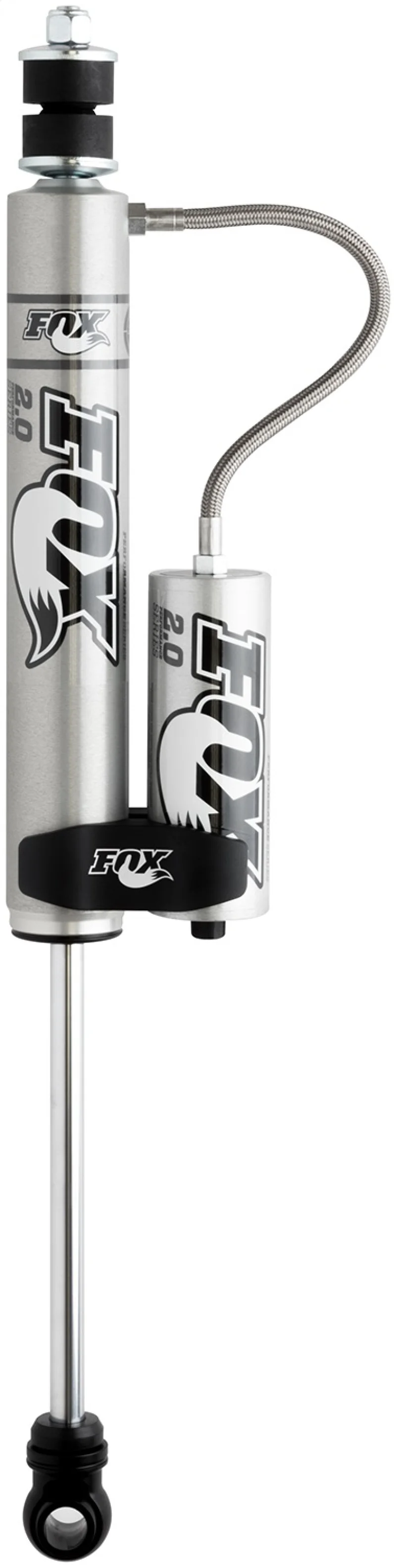 Fox 01-10 Chevy HD 2.0 Perf Series 5.1in. Smooth Body Remote Res. Front Shock / 0-1in. Lift - Alum. - Image 3