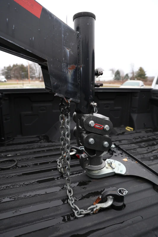 Gen-Y Spartan Torsion-Flex 5in Offset 4in SQ Tube Gooseneck 2-5/16in Coupler Standard Height - Image 3